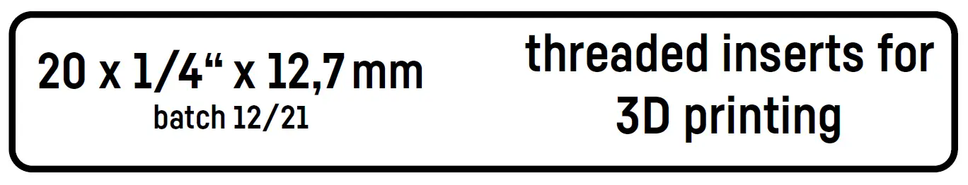 CNC KITCHEN X001FCE5Z1 Threaded Inserts 3