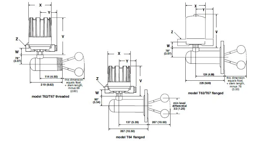MAGNETROL T62 Side Mounting Liquid Level Controls-8