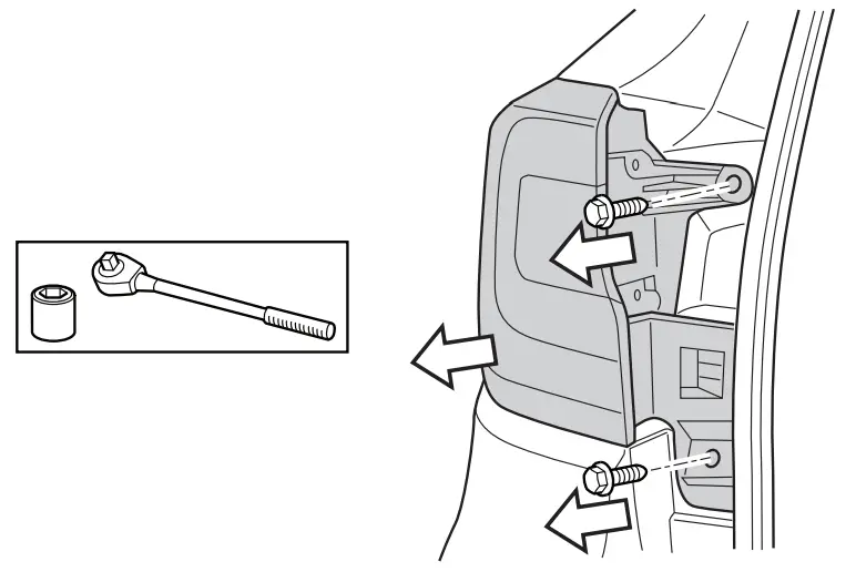 SUBARU L101SAN620 2022 Outback Trailer Hitch Panel - fig 3