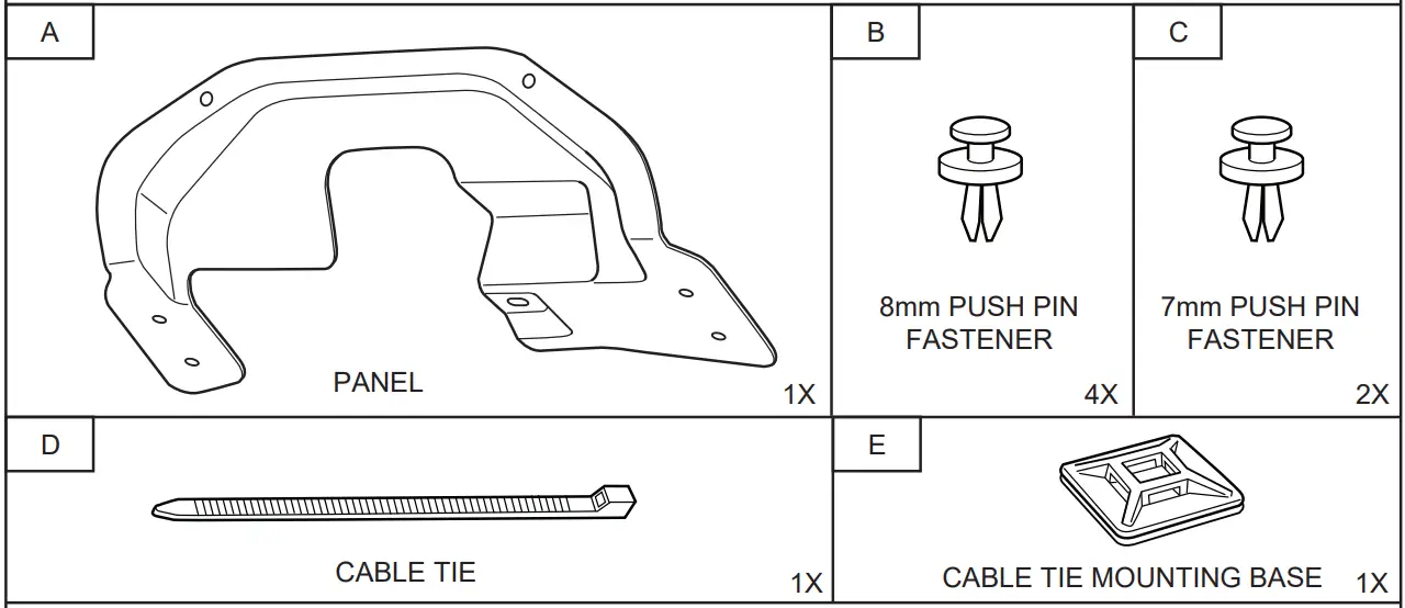 SUBARU L101SAN620 2022 Outback Trailer Hitch Panel - fig