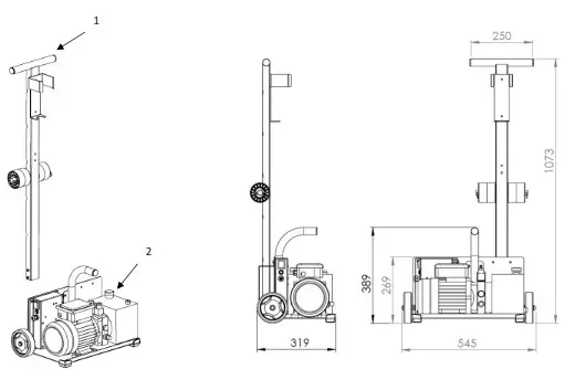 GYS ERGO LIFT 650 Hydraulic Lifting Device - 22