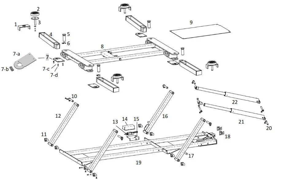 GYS ERGO LIFT 650 Hydraulic Lifting Device - 23