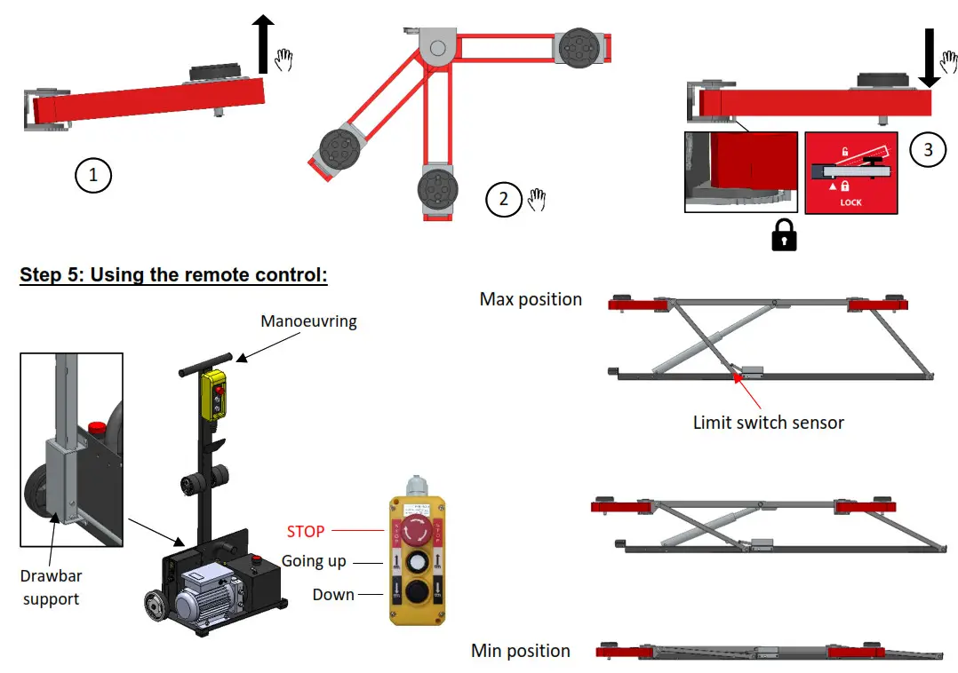GYS ERGO LIFT 650 Hydraulic Lifting Device - 7