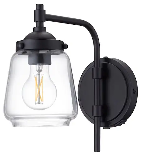 allen roth 42631 Mahoney 5-in W 1-Light Bronze Vintage LED Wall Sconce