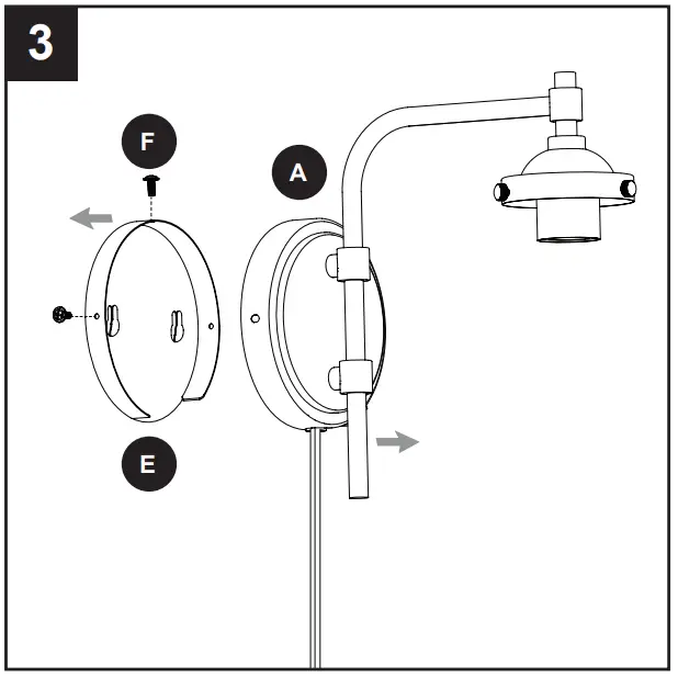 ASSEMBLY INSTRUCTIONS FOR HARDWIRE INSTALLATION