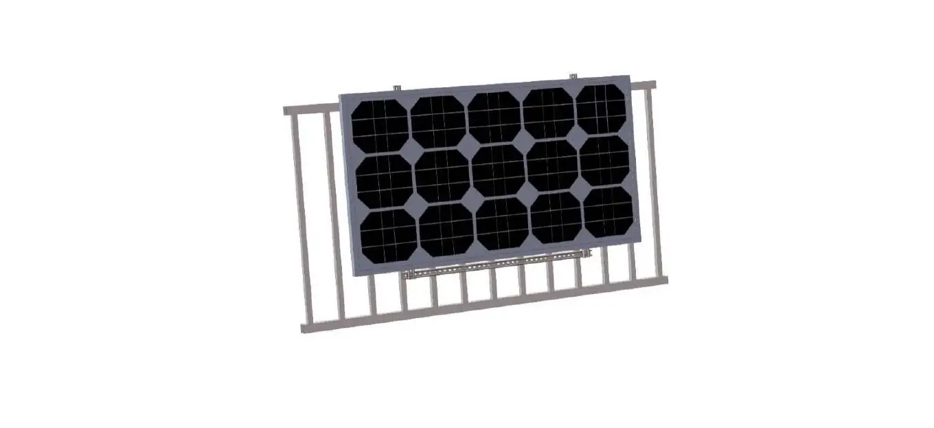 Denver Svb-661 Vertical Bracket For Solar Balcony Rack User Guide