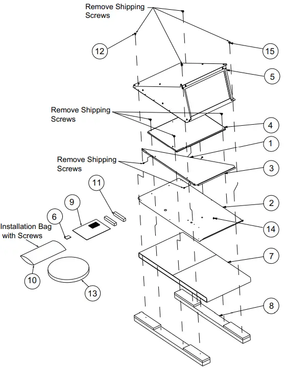 TRANE BAYBARO300 Barometric Relief Damper Packaged Rooftop Units - fig 1