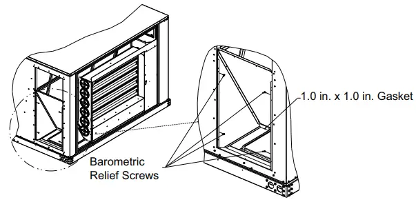 TRANE BAYBARO300 Barometric Relief Damper Packaged Rooftop Units - fig 24