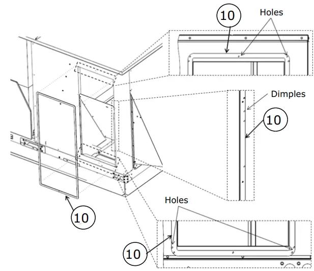 TRANE BAYBARO300 Barometric Relief Damper Packaged Rooftop Units - fig 25