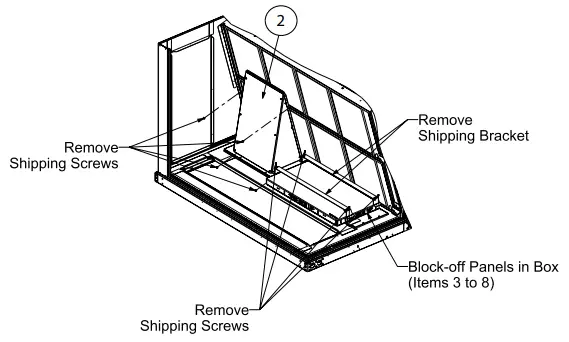 TRANE BAYBARO300 Barometric Relief Damper Packaged Rooftop Units - fig