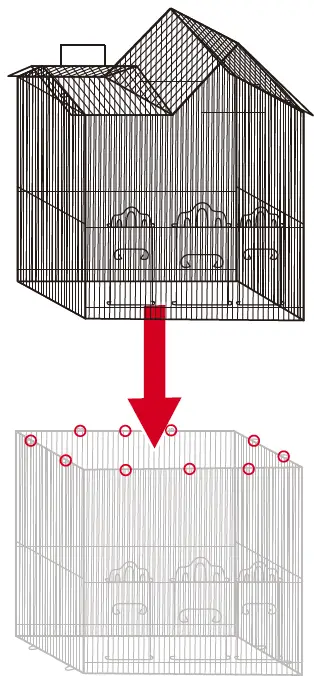 bcp-SKY5513-36-Inch-Bird-Cage-with-Toys-7