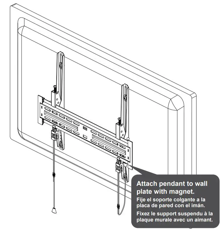 AVARRO NX-TM2460 Tilt Medium TV Mount User Manual - ADJUST STRAP LENGTH