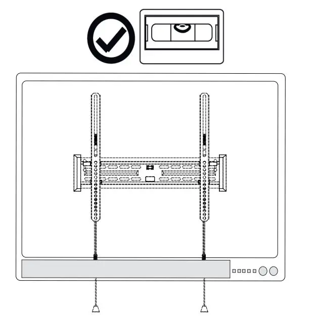 AVARRO NX-TM2460 Tilt Medium TV Mount User Manual - ADJUST THE SCREWS