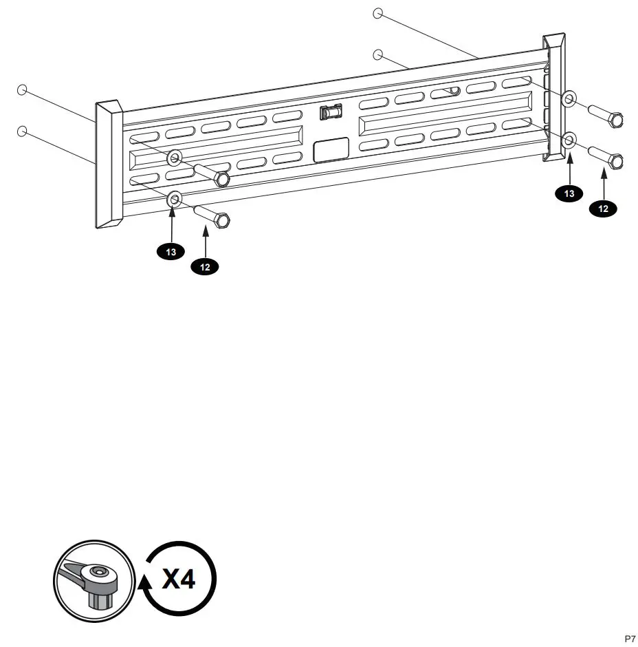 AVARRO NX-TM2460 Tilt Medium TV Mount User Manual - MOUNT WALL PLATE TO WALL