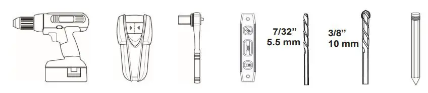 AVARRO NX-TM2460 Tilt Medium TV Mount User Manual - TOOLS NEEDED