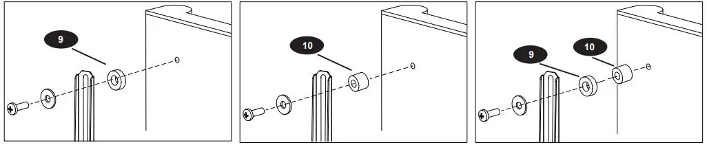 AVARRO NX-TM2460 Tilt Medium TV Mount User Manual - USE M8 STEEL WASHER