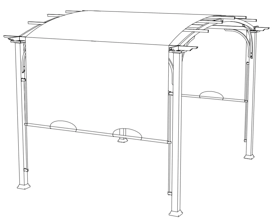 Sunjoy A106005400 Lindt 10x8 ft