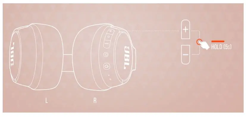 JBL 710BT Wireless Over-Ear Headphones - Factory Reset