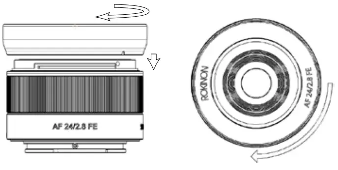ROKINON 24MM F2.8 AF Sony E Mount Datasheet - Lens Hood