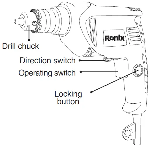 Ronix-2114-Electric-Drill-10mm-FIG-1