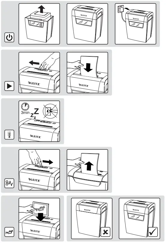 LEITZ IQ Home P4 Cross Cut Shredder - Fig 1
