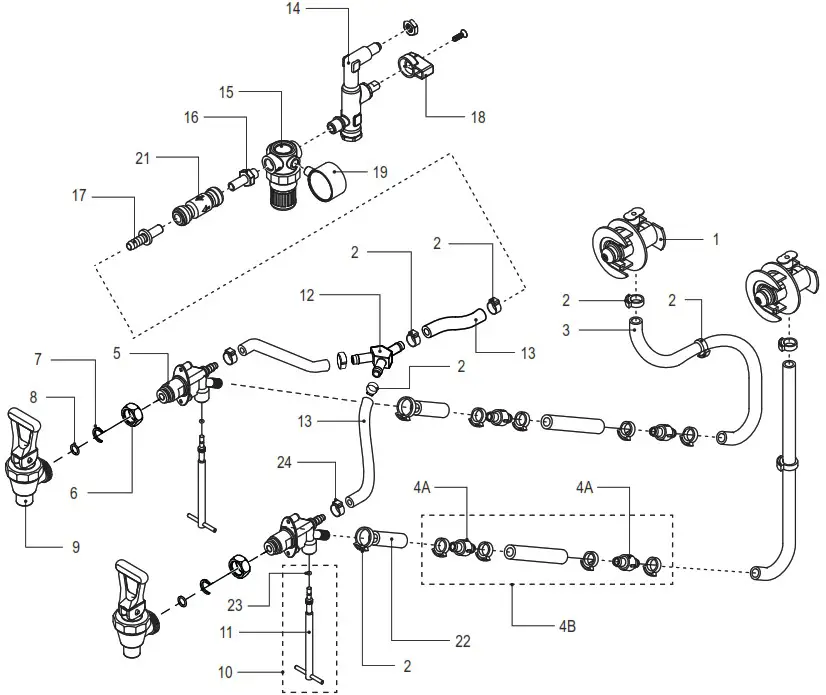 Curtis TCC1N Narrow Liquid Concentrate Iced Tea Dispensers - parts 2