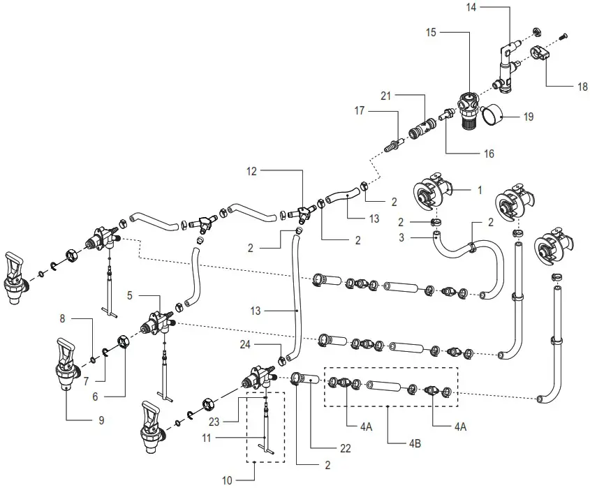 Curtis TCC1N Narrow Liquid Concentrate Iced Tea Dispensers - parts 3