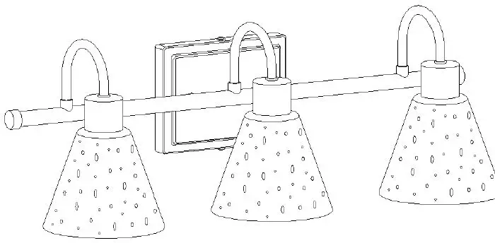 ZEVNI-A04773W3 22-Inch 3-Light-Black-Gold-Modern-Contemporary-Vanity-Light-1