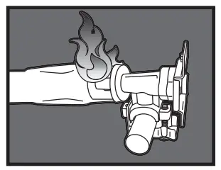 Something is blocking the venturi in the burner tube.