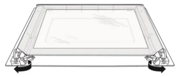 REMOVING THE DOOR FROM OVEN