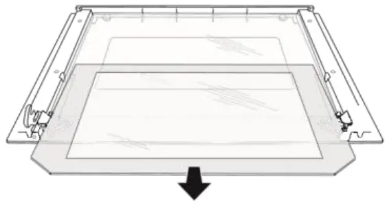 REMOVING THE DOOR FROM OVEN