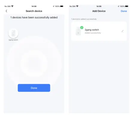 Steps for connecting the APP to the device