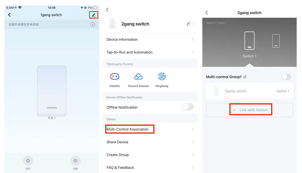 How to achieve multi-control association (only for N+L wire)