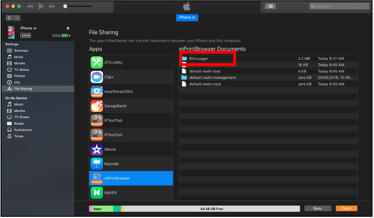 BIXOLON Web Print SDK iOS Software 11