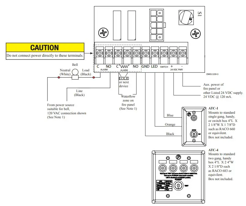 POTTER VSR-AT Auto-Test Waterflow Alarm Switch with Electronic Retard (6)