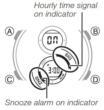 CASIO watch 5606 - Using the Alarm 2