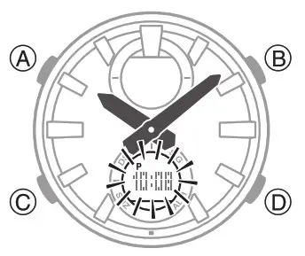 CASIO watch 5606 - Using the Alarm 3