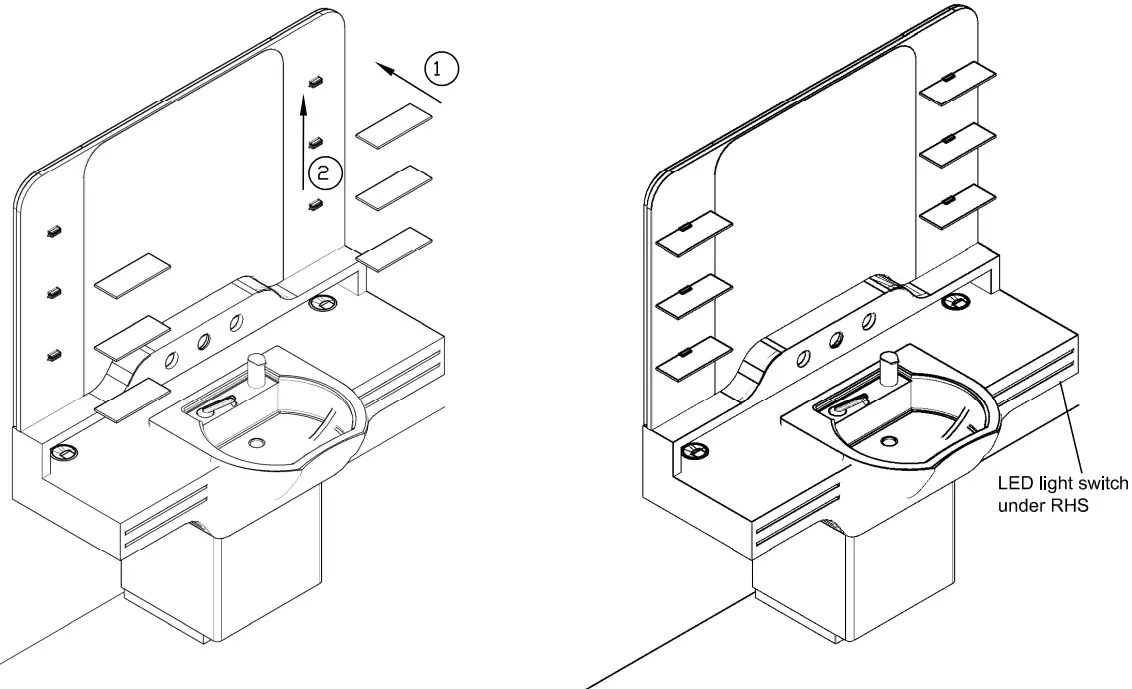 REM Cadillac Barber Mirror Unit - Figure 5