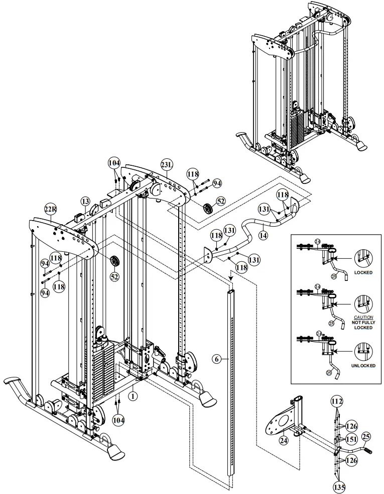 BODYCRAFT XFT Strength Training System - ProductAssembly 13