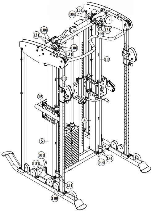 BODYCRAFT XFT Strength Training System - ProductAssembly 14