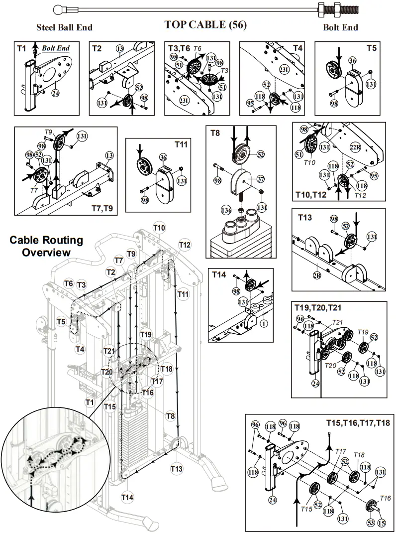 BODYCRAFT XFT Strength Training System - ProductAssembly 16
