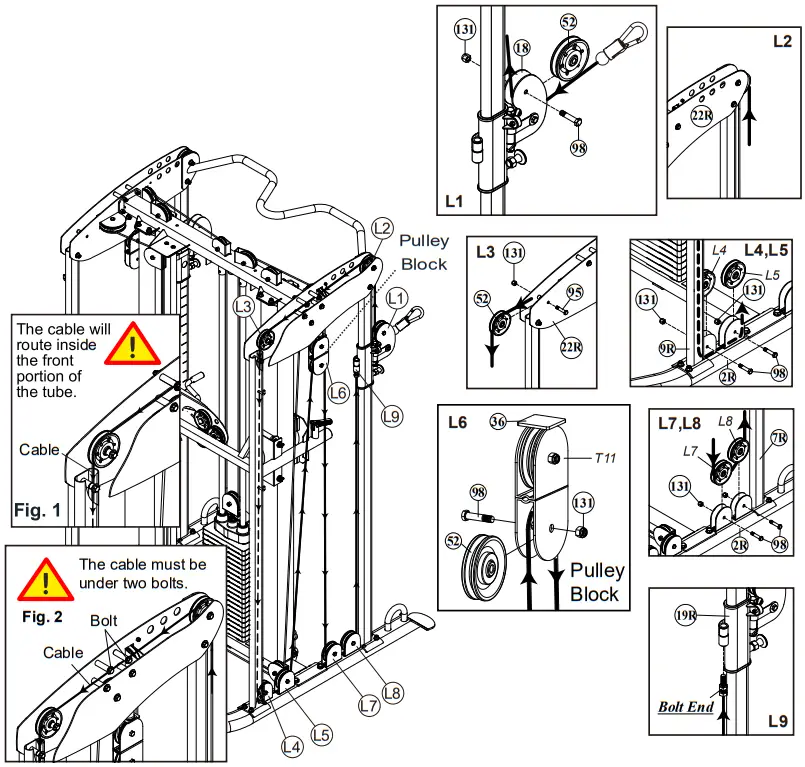 BODYCRAFT XFT Strength Training System - ProductAssembly 18