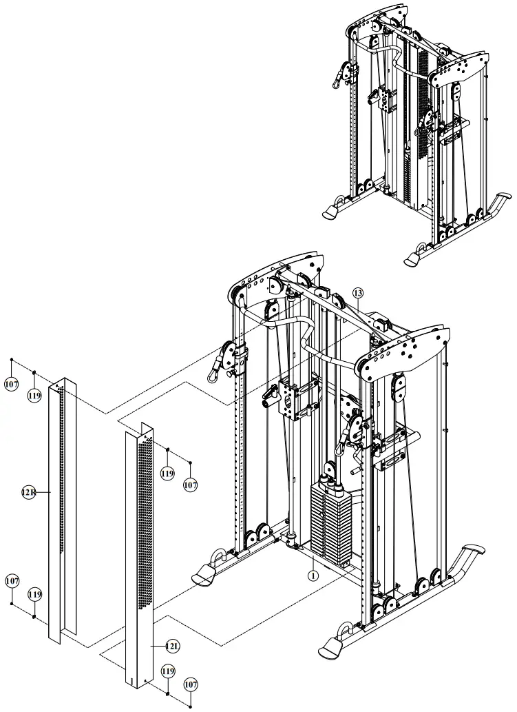 BODYCRAFT XFT Strength Training System - ProductAssembly 19