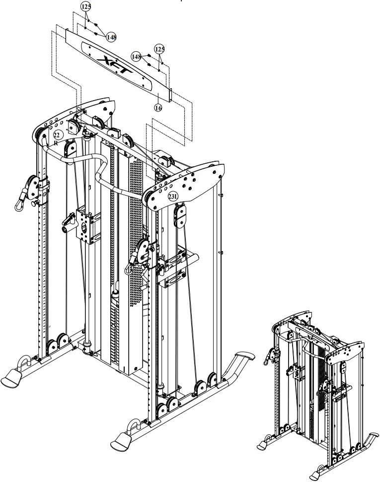 BODYCRAFT XFT Strength Training System - ProductAssembly 20