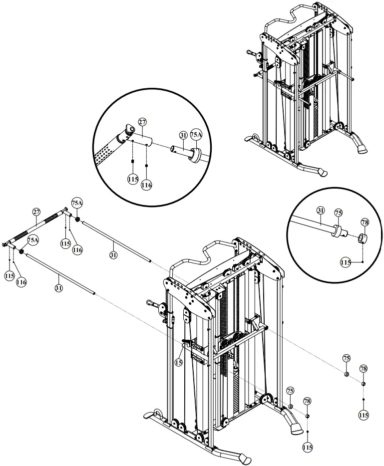 BODYCRAFT XFT Strength Training System - ProductAssembly 21