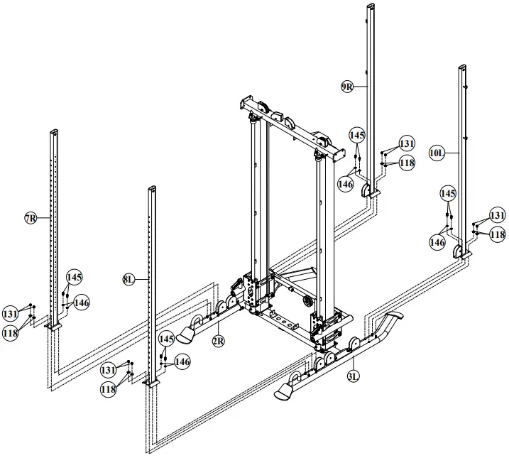 BODYCRAFT XFT Strength Training System - ProductAssembly 9