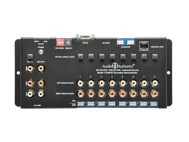 Audio Authority 1725m-bt Soundbar Demonstrator System With Bluetooth User Manual