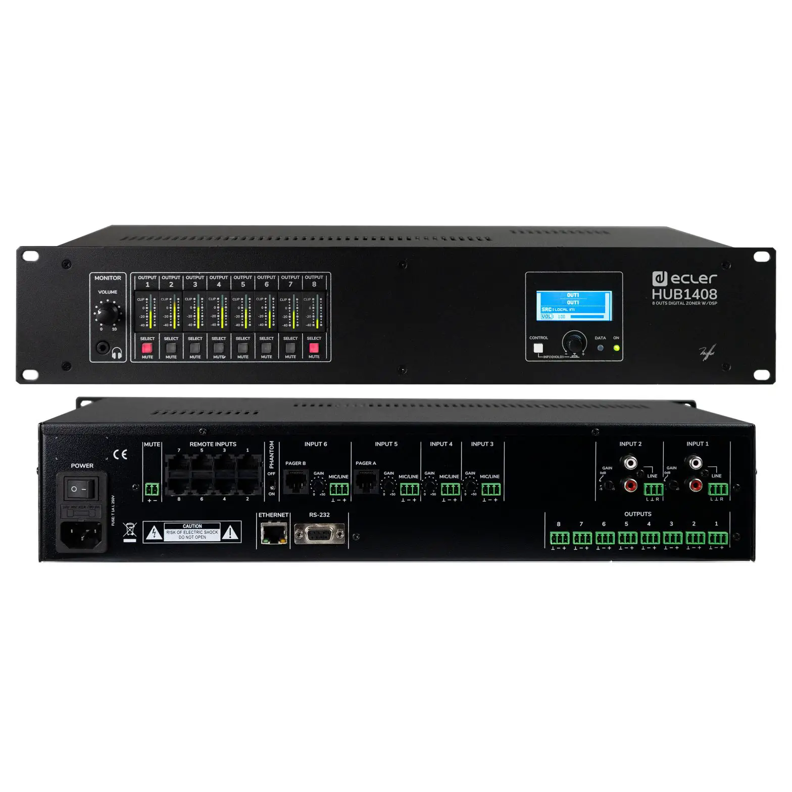 Ecler Hub1408 Installation Digital Zone With Dsp User Guide Ecler Hub1408 Installation Digital Zone With Dsp User Guide