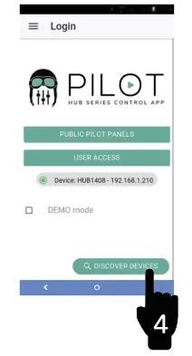 Power ON the HUB and link with pilot Figure 1 Continued