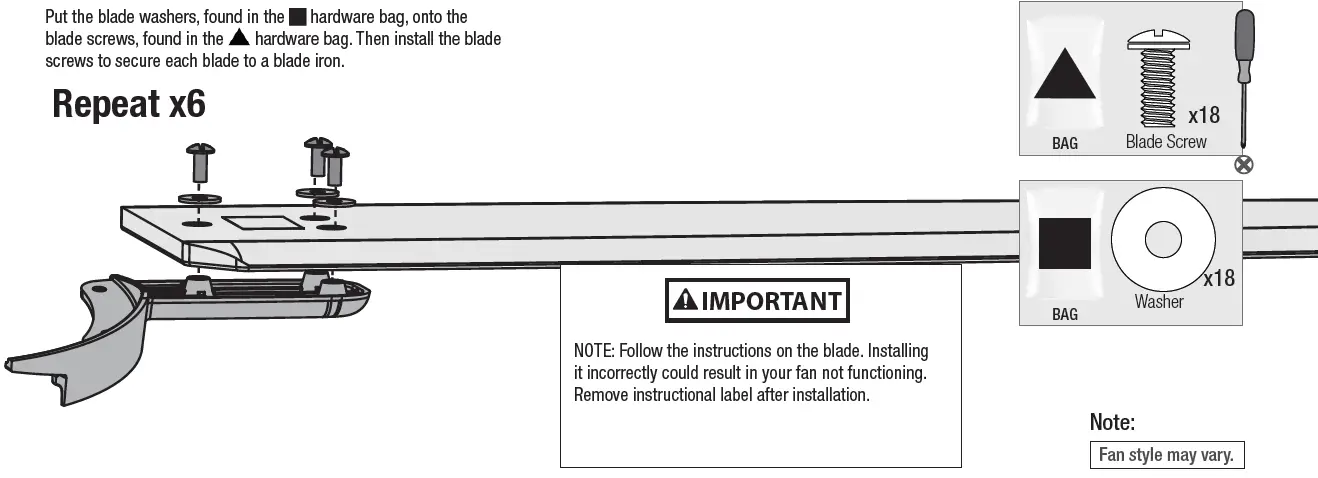 Installing the Blades